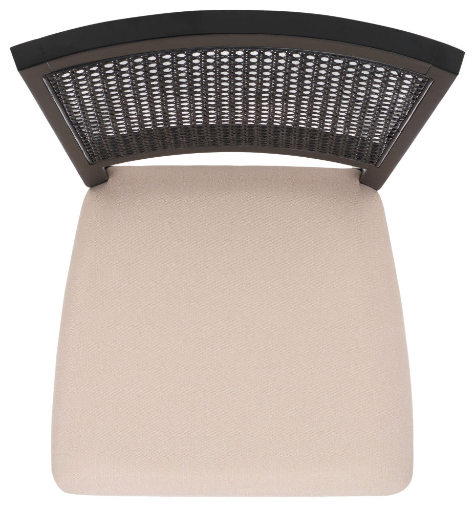 Safavieh Margo Dining Chair, Set of 2, Black/Beige, Black/Beige