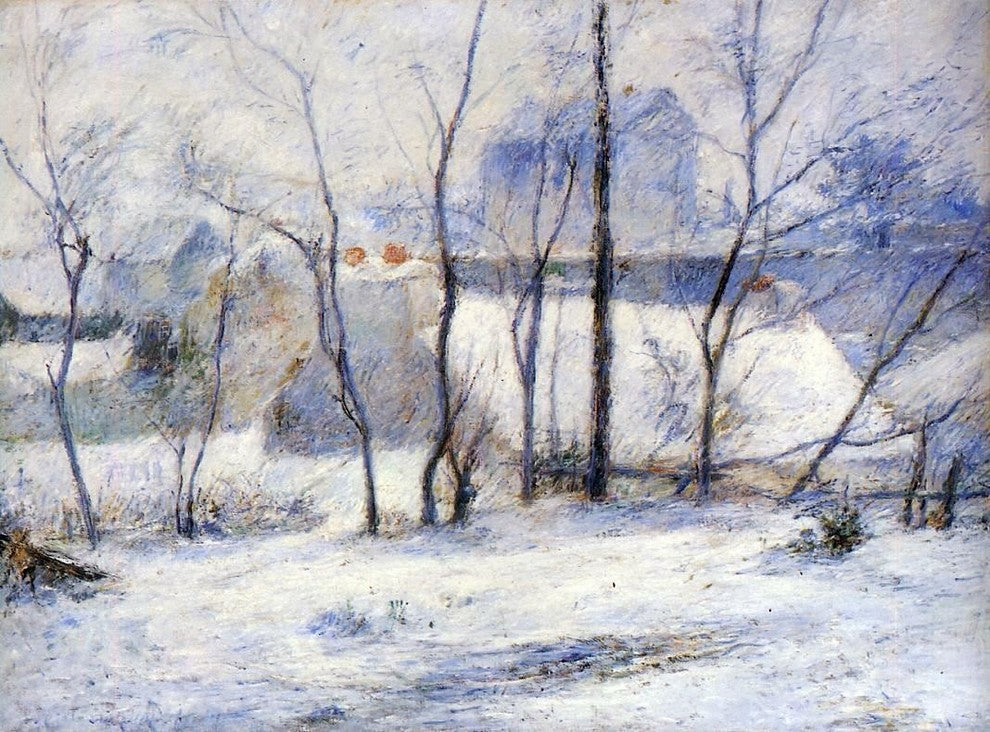 Paul Gauguin Winter Landscape Effect of Snow Wall Decal