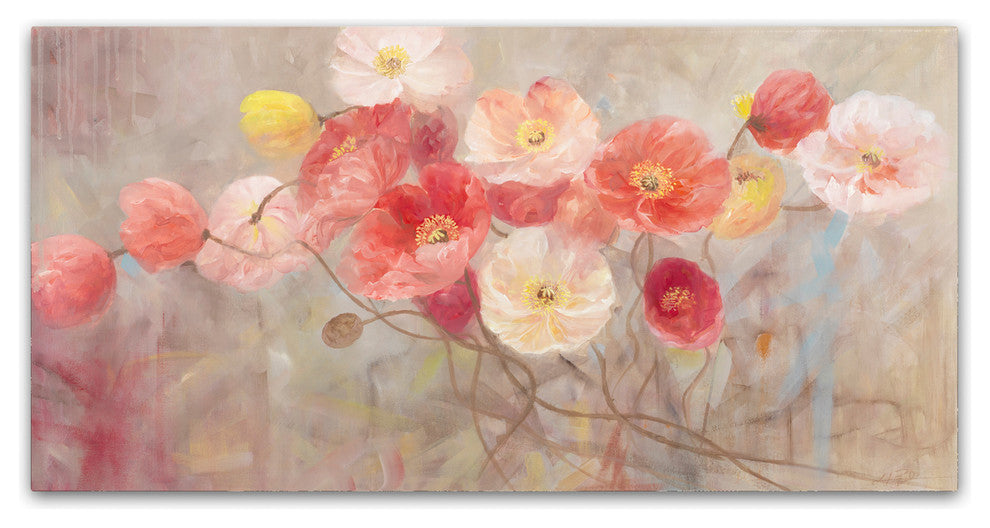 'Wild Poppies III' Canvas Art by Li Bo