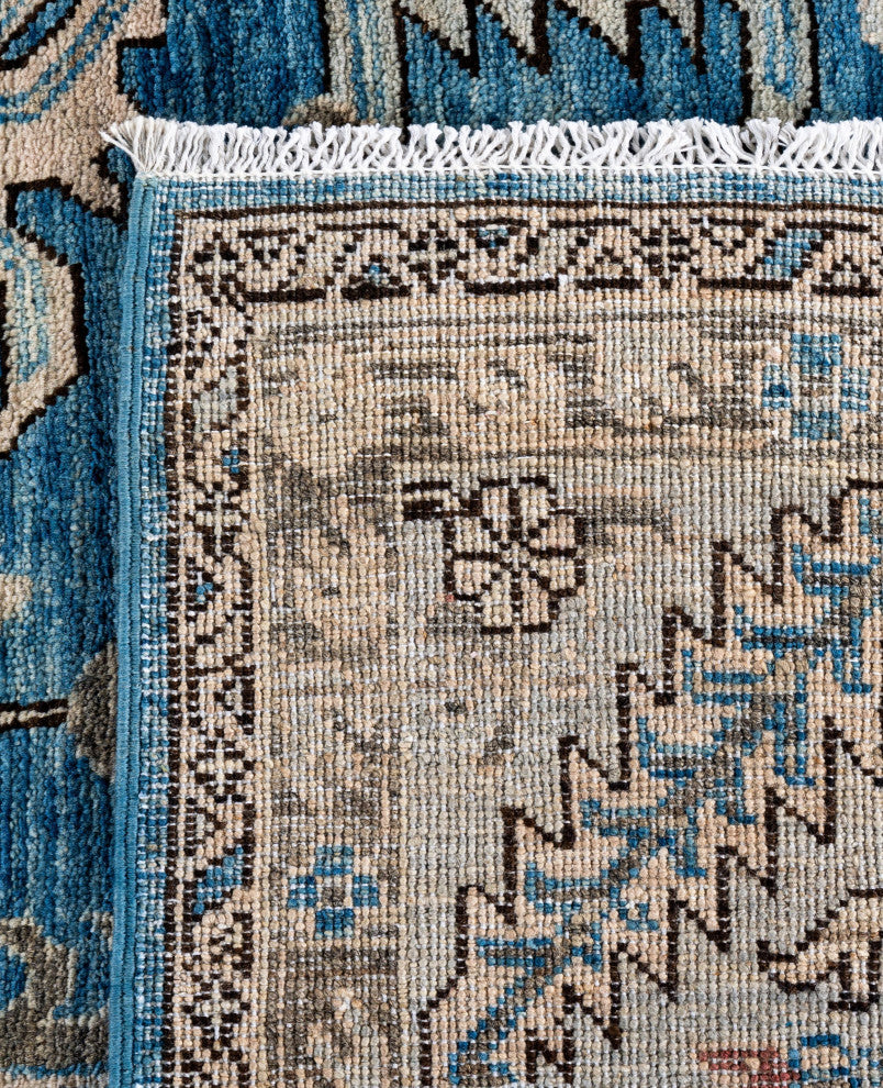 Serapi One-of-a-Kind Hand-Knotted Area Rug Light Blue, 7'11" x 9'10"