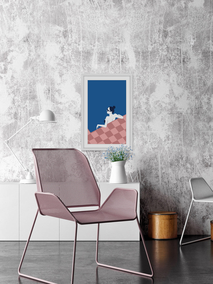 "So Private" Framed Painting Print, 12"x18"