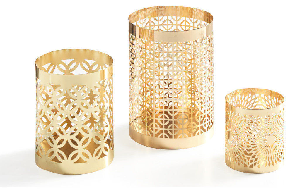 Danya B. 3-Piece Gold Filigree Hurricane Set