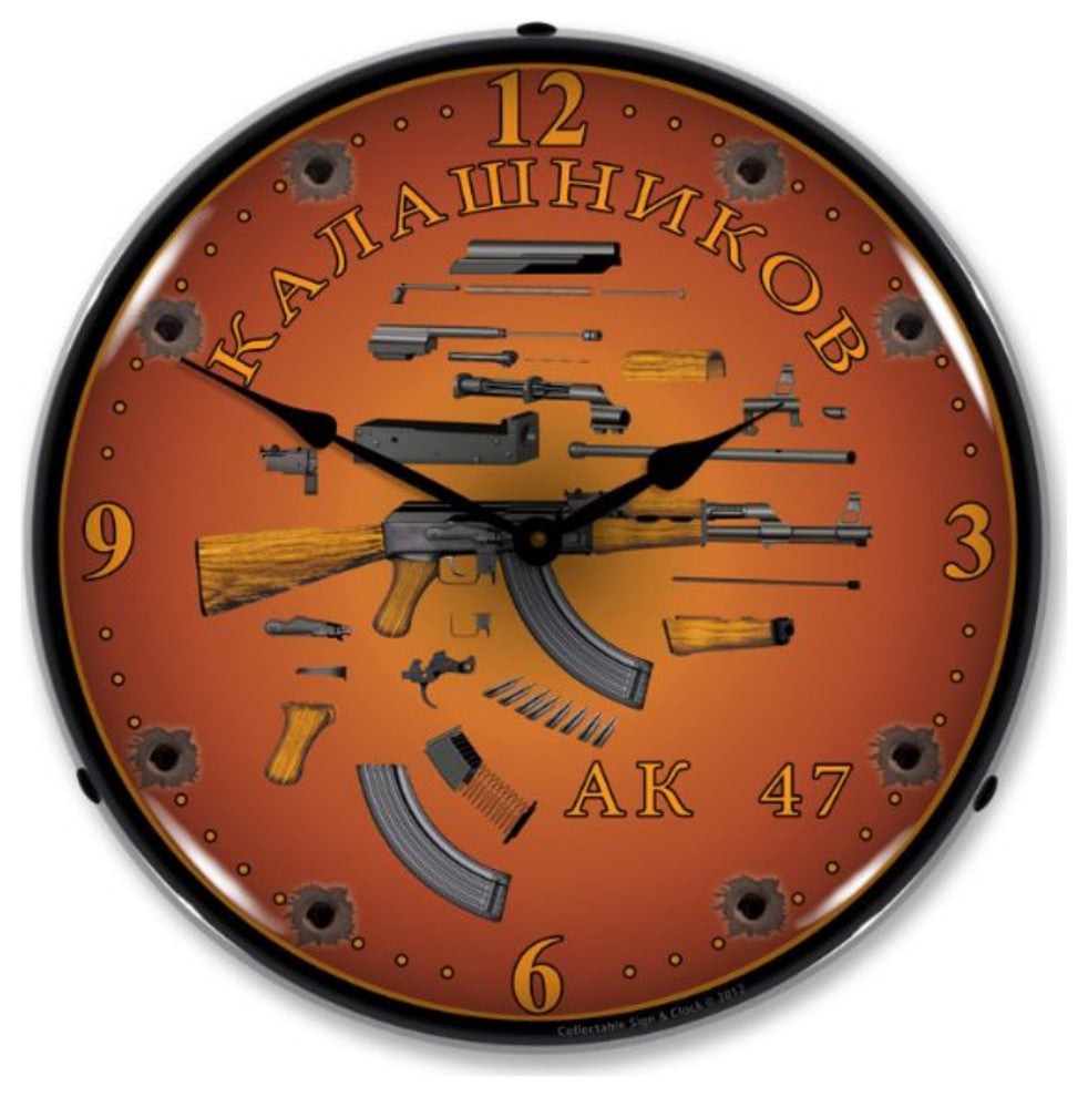 RE1207383 AK 47 Clock
