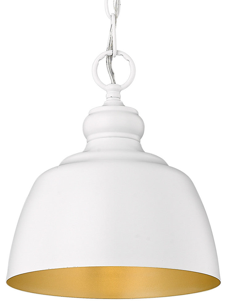 Golden Lighting 0316-M1L Holmes 9"W Mini Pendant - Modern Brushed Gold
