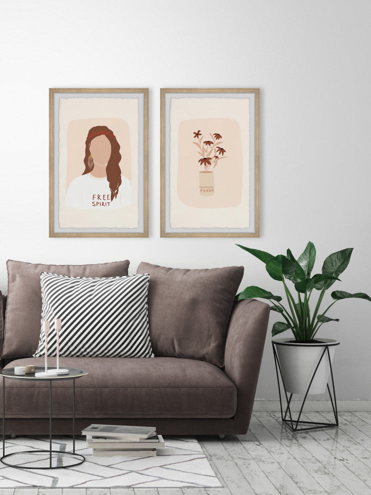 Free Spirit Diptych, 2-Piece Set, 8x12 Panels