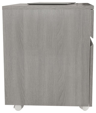 Techni Mobili Rolling 2-Drawer Vertical Filing Cabinet, Gray