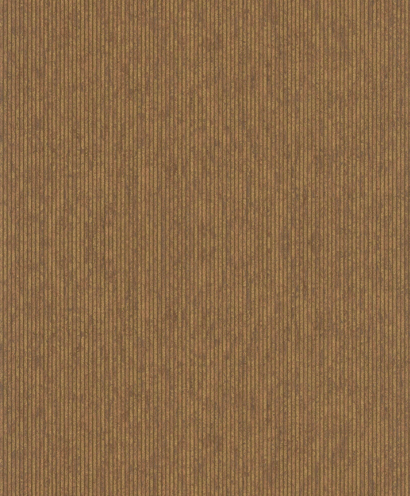Stripes Textured Wallpaper, Thin Vertical Stripes, 32263, Brown, One Roll