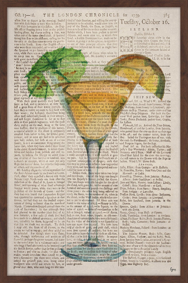 "Tropical Martini" Framed Painting Print, 12"x18"