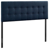 Emily Queen Upholstered Headboard, Navy