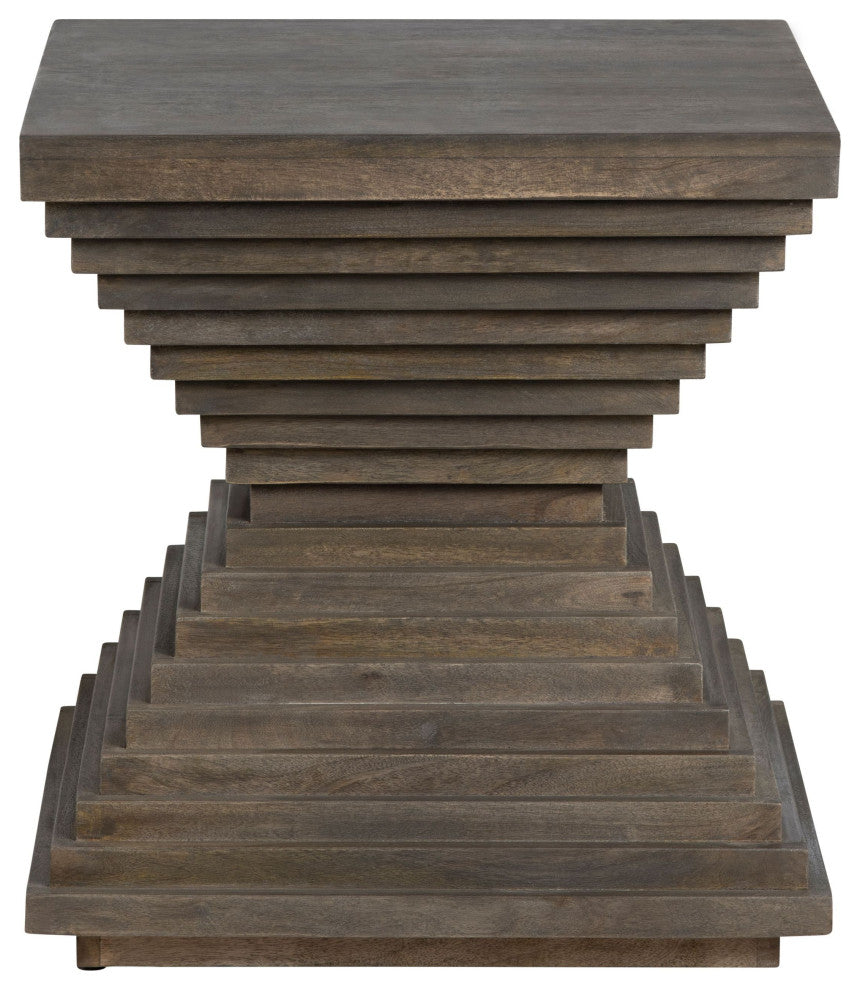 Highland Park Mango Wood End Table, Brown