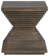 Highland Park Mango Wood End Table, Brown