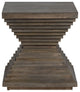 Highland Park Mango Wood End Table, Brown