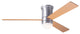 Cirrus Flush DC Fan, Brushed Aluminum Finish, 50" Maple Blades, 17W LED