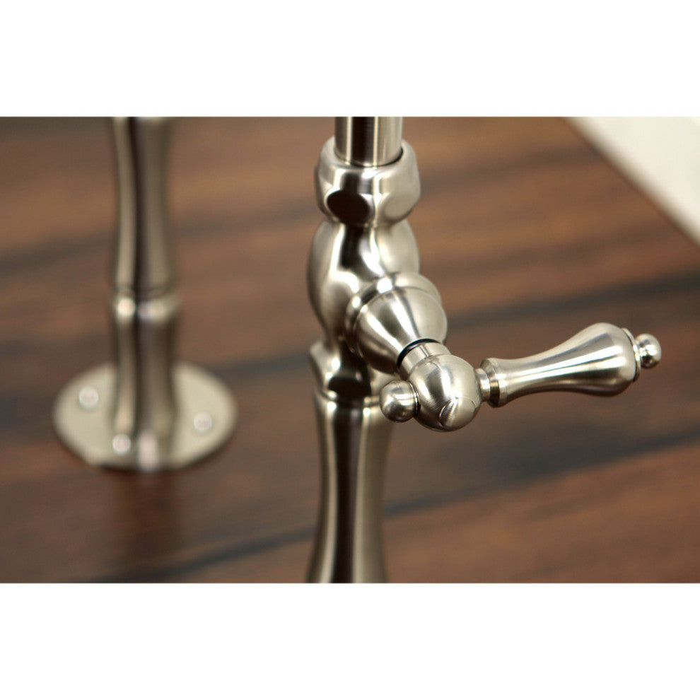 CCK103T8 Freestanding Tub Faucet Package With Supply Line, Brushed Nickel