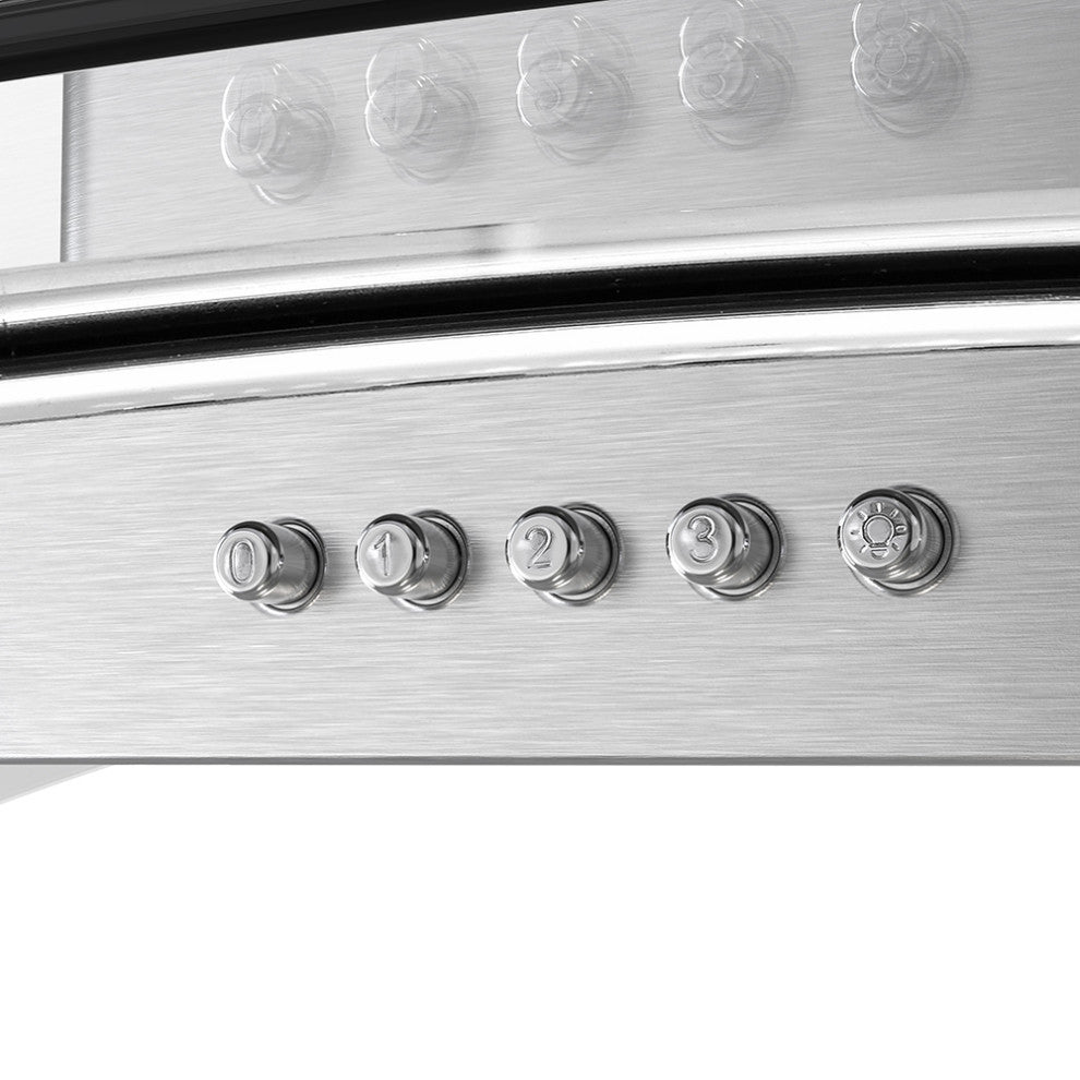 Streamline 36" Alfonso Convertible Wall Mount Range Hood, Stainless Steel