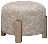 Willow Accent Ottoman - Khaki Swirl