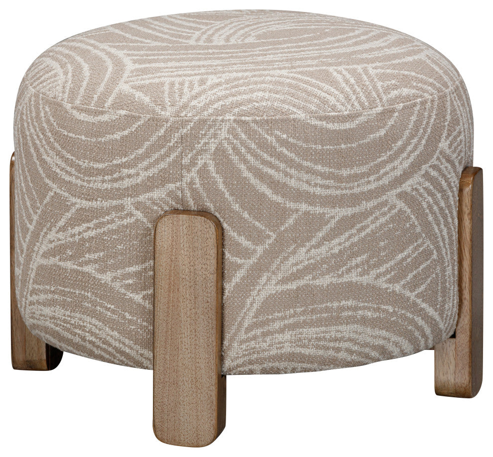 Willow Accent Ottoman - Khaki Swirl