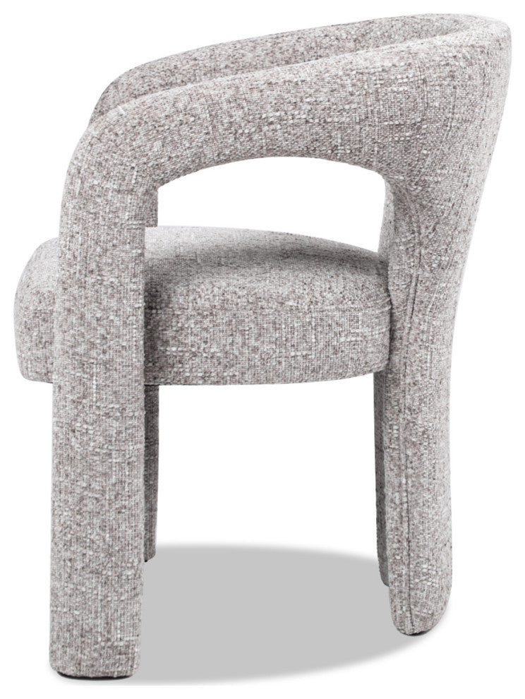 Sydney 25" Fully Upholstered Dining Chair, Greige Beige Chenille