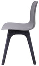 Hebe Series Shell Side Chairs Molded Seat With Leg, Set of 2, Gray