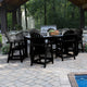 Hamilton 7-Piece Rectangle Counter-Height Dining Set, Black