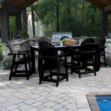 Hamilton 7-Piece Rectangle Counter-Height Dining Set, Black