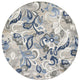 KAS Calla 6922 Grey/Blue Leila Area Rug, 7'10' Round