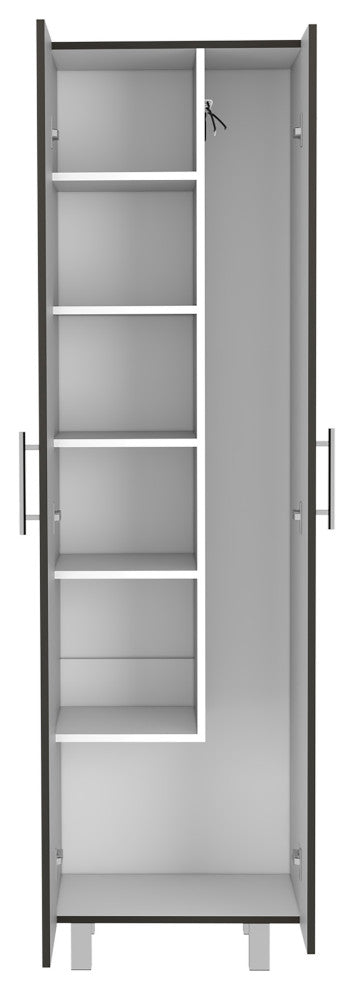 Bacoa Cleaning Cabinet, White, Black / White