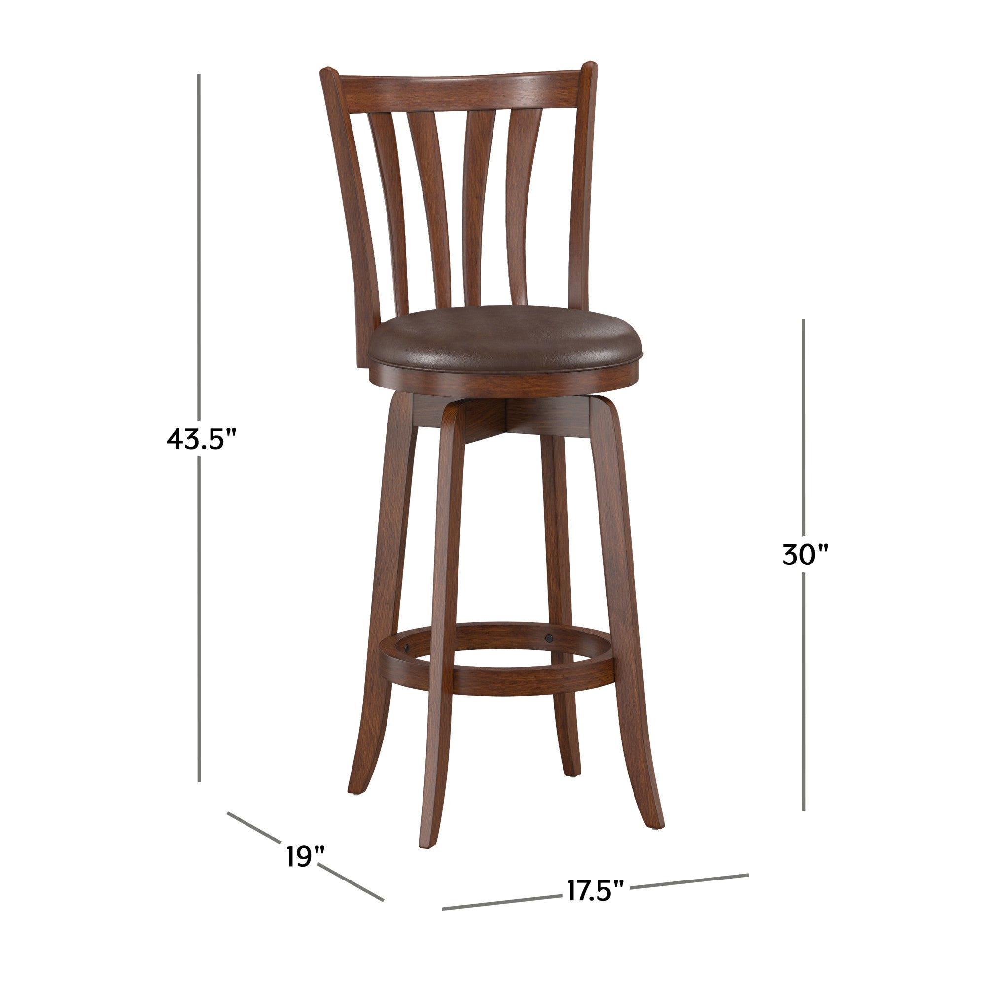 Hillsdale Savana Swivel Bar Height Stool