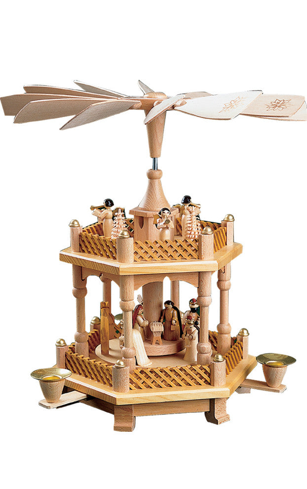 Richard Glaesser 2-Tier Nativity Scene Pyramid