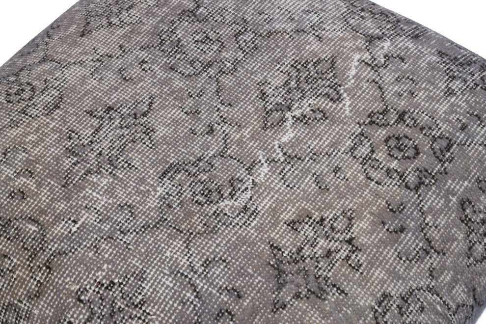 Vintage Rug Upholstered Ottoman