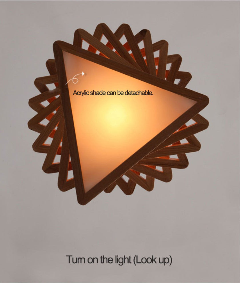 MIRODEMIÂ® Roquesteron | Modern Retro Wooden Pendant Lighting