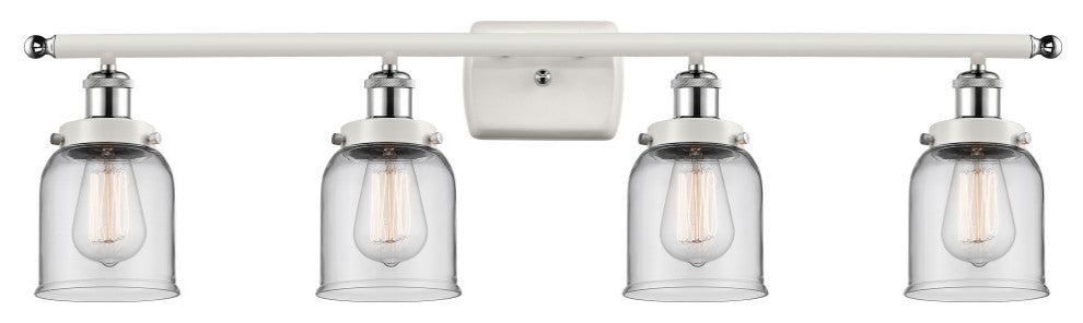 Innovations 916-4W-WPC-G52-LED 4-Light Vanity Light, White, Polished Chrome