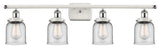 Innovations 916-4W-WPC-G52-LED 4-Light Vanity Light, White, Polished Chrome