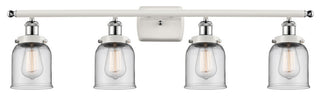 Innovations 916-4W-WPC-G52-LED 4-Light Vanity Light, White, Polished Chrome