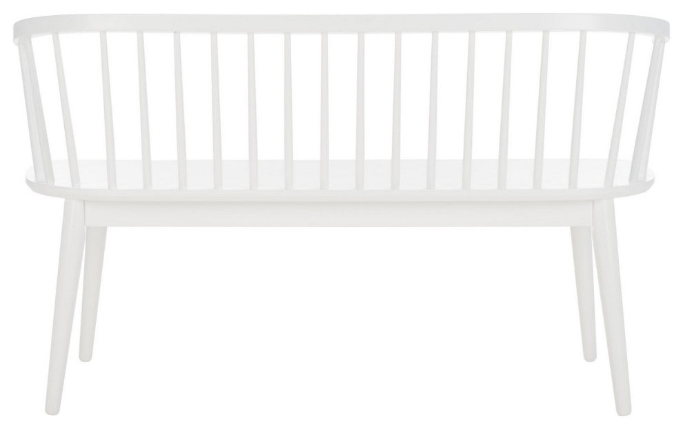 Safavieh Blanchard Spindle Bench, White