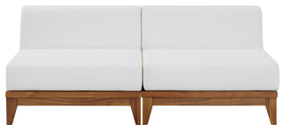 Rio Water Resistant Fabric  Patio 2-Piece Modular Sofa, Off White