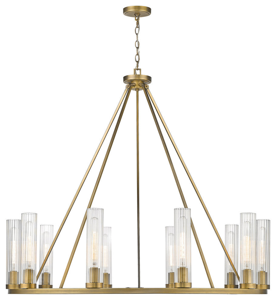 Zlite 3031-10RB 10-Light Chandelier, Clear