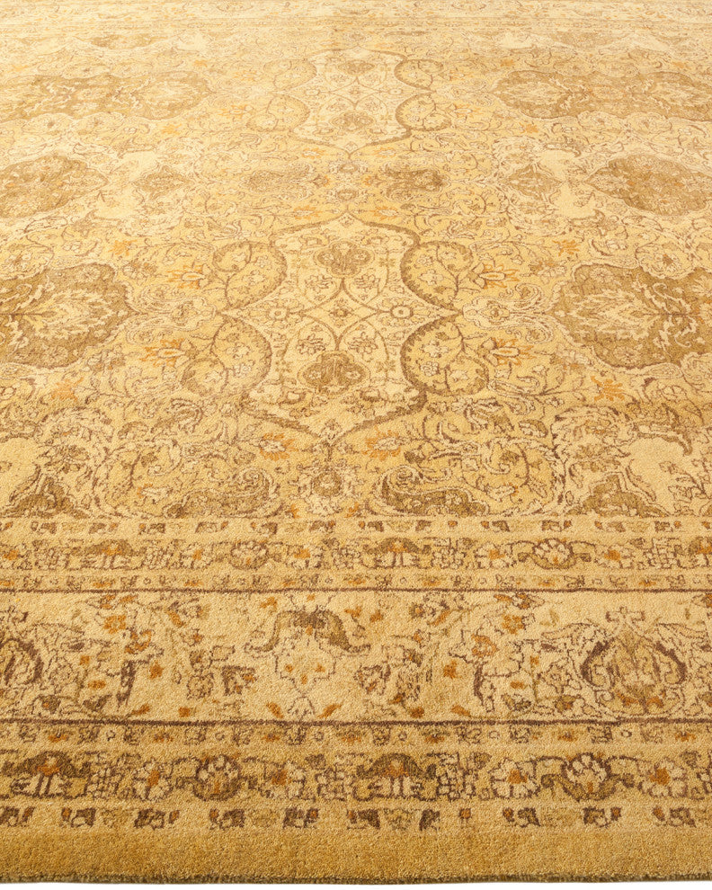 Reese, One-of-a-Kind Hand-Knotted Area Rug Yellow, 8'1"x10'1"
