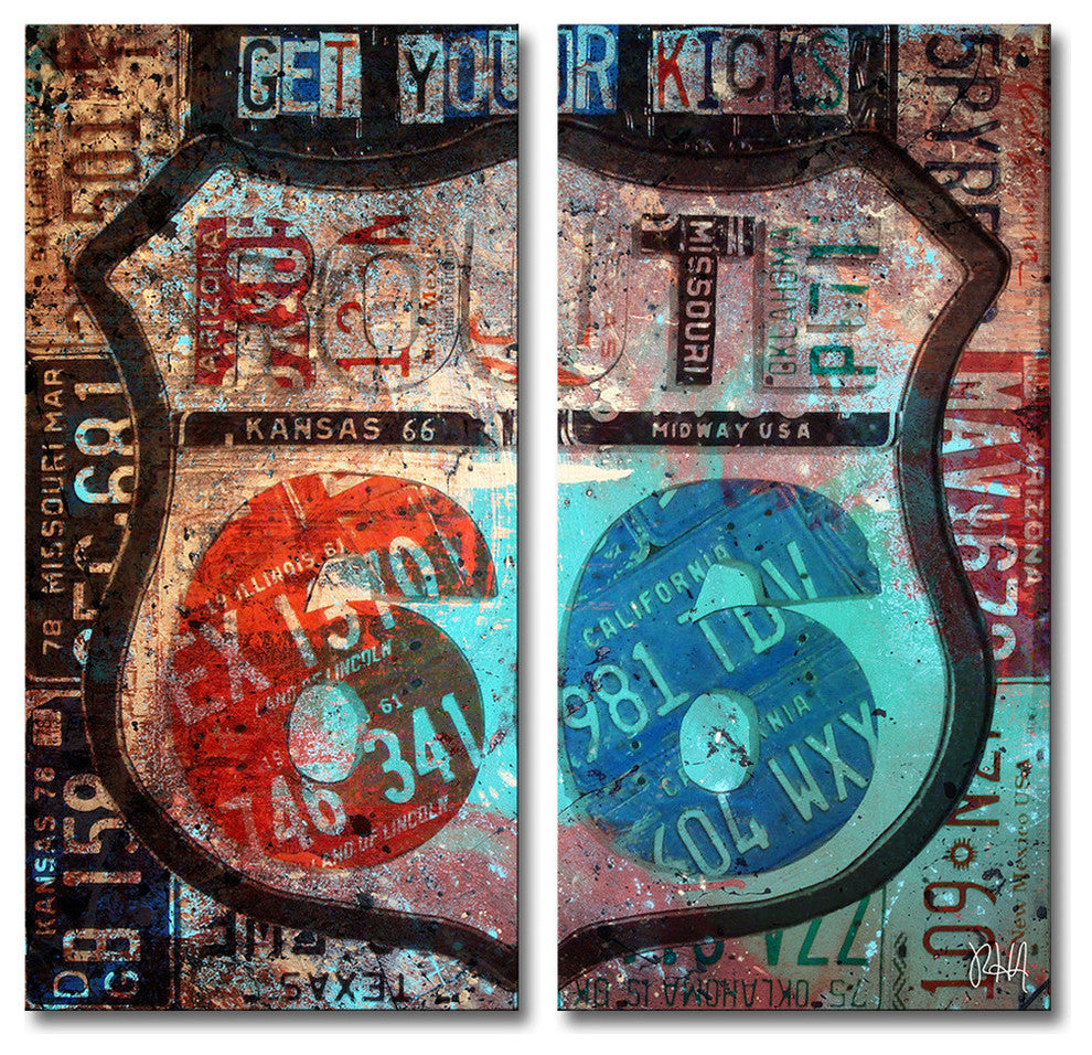 Born 2B Wild VI 2 Panels, 24"x12"