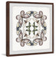"Concentric Butterflies" Framed Painting Print, 24"x24"