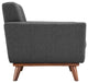 Modern Contemporary Living Room Armchairs and Loveseat Sofa 3-Piece Set Gray