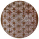 Ahgly Company Indoor Round Mid-Century Modern Area Rugs, 3' Round