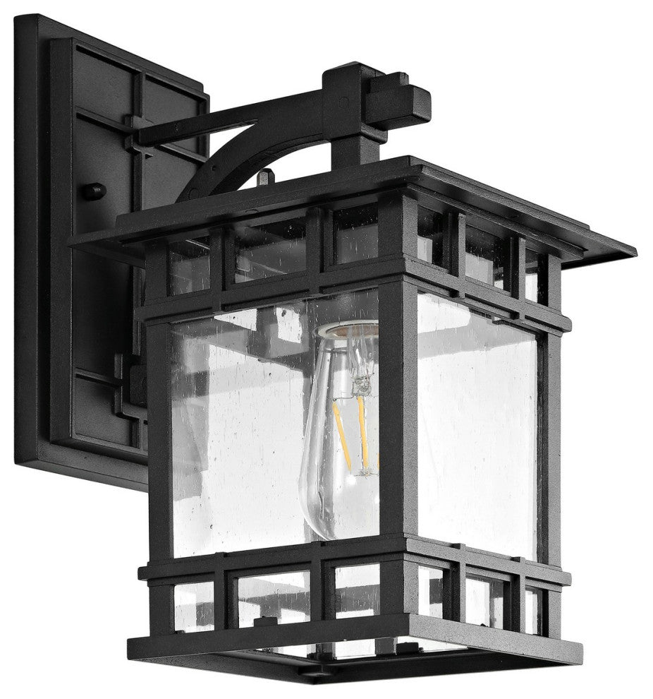 Safavieh Grayter Outdoor Wall Lantern Black