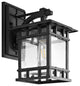 Safavieh Grayter Outdoor Wall Lantern Black