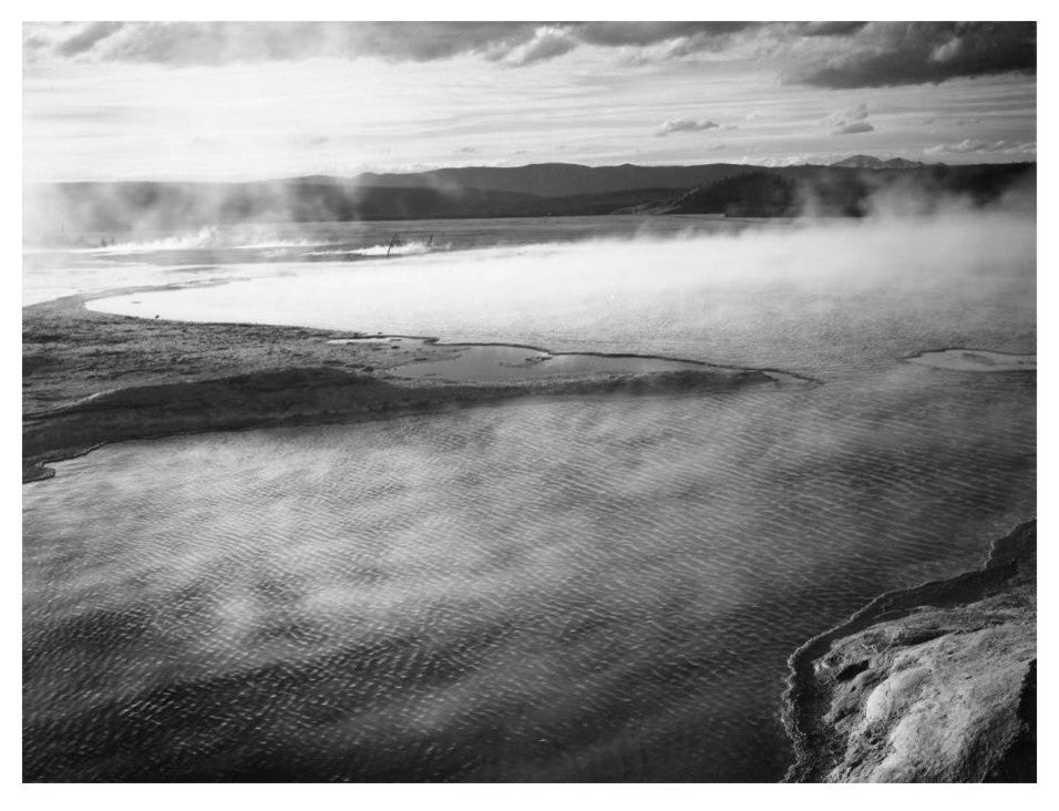 "Fountain Geyser Pool, Yellowstone National Park, 1941-1942" Paper Art, 24"x19"