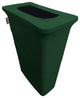 LA Linen Stretch Spandex Trash Can Cover for Slim Jim 23 gal., Hunter Green