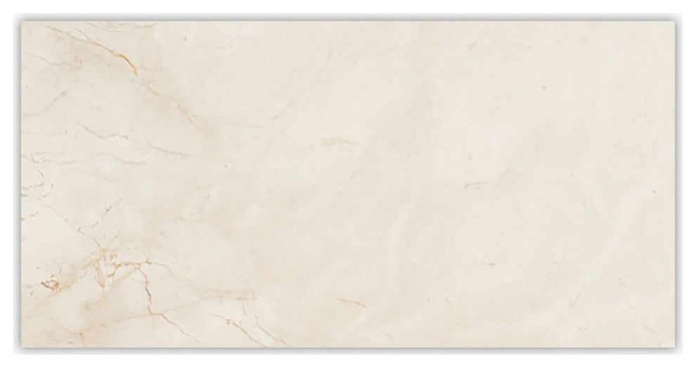 Crema Marfil Polished 12x24 Marble Tile