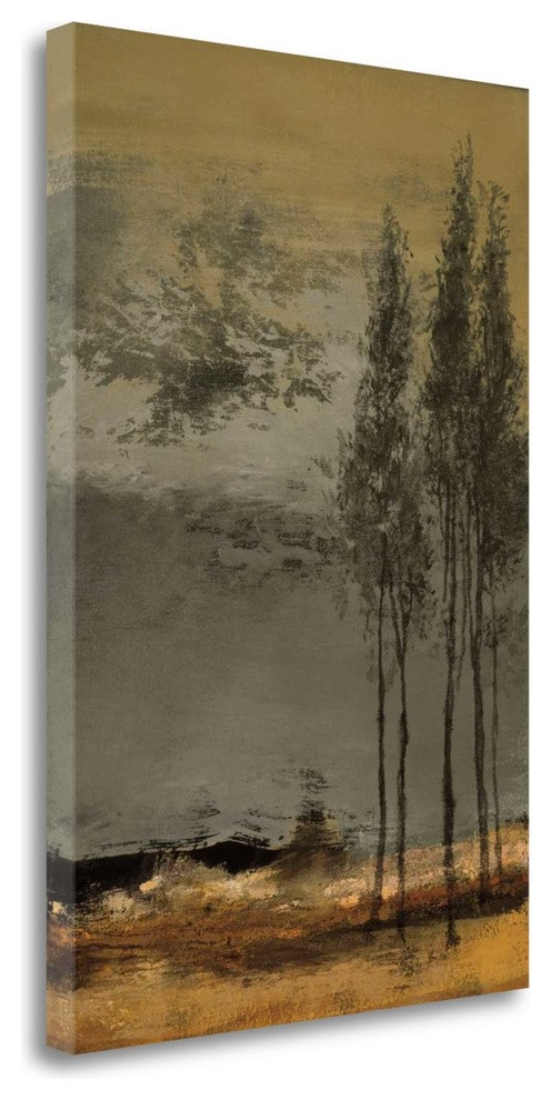 "Peupliers" By Denis Jully, Giclee Print on Gallery Wrap Canvas, Ready to Hang
