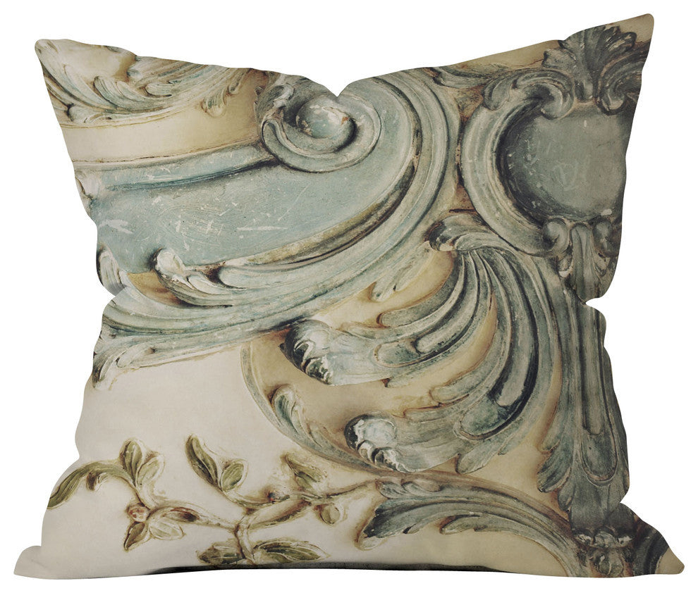 Happee Monkee Versailles Bluelace Outdoor Throw Pillow