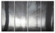 "Forest in Heavy Autumn Mist" Landscape Photo Wall Art, 4 Panels, 48"x28"